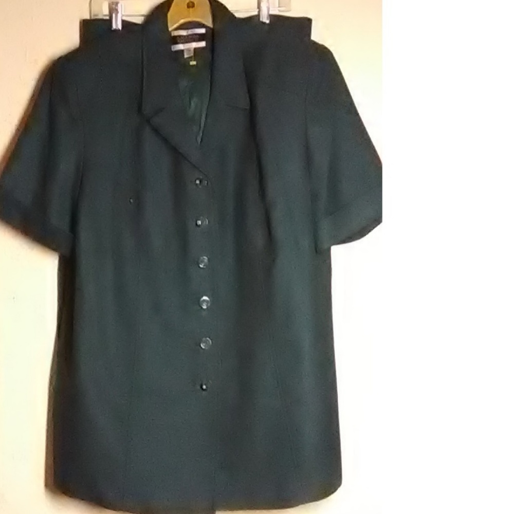 Amanda Smith 11 Like New Dk Green Skirt Suit Size - Picture 2 of 6